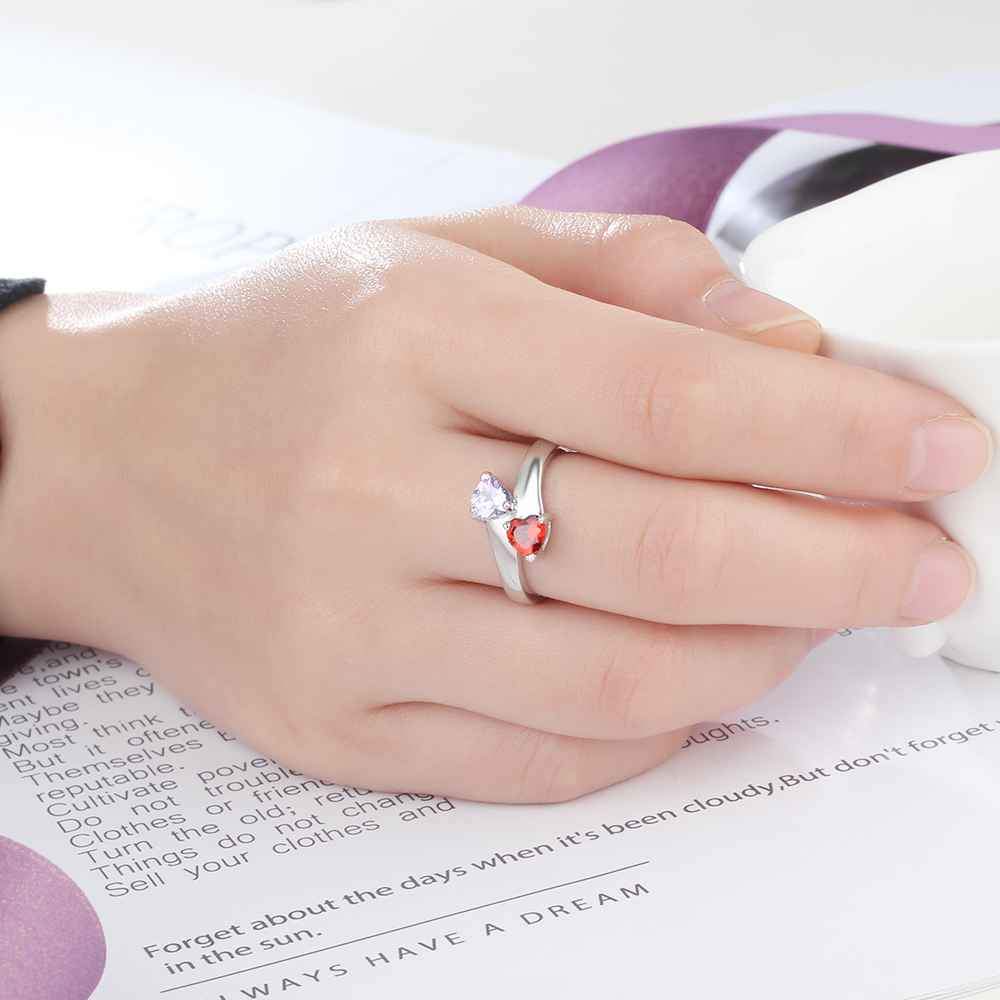 Amazon.com: Qordelia 925 Pure Silver Rings Hugging Hands Open Ring Jewelry  for Women Girls, Adjustable: Clothing, Shoes & Jewelry